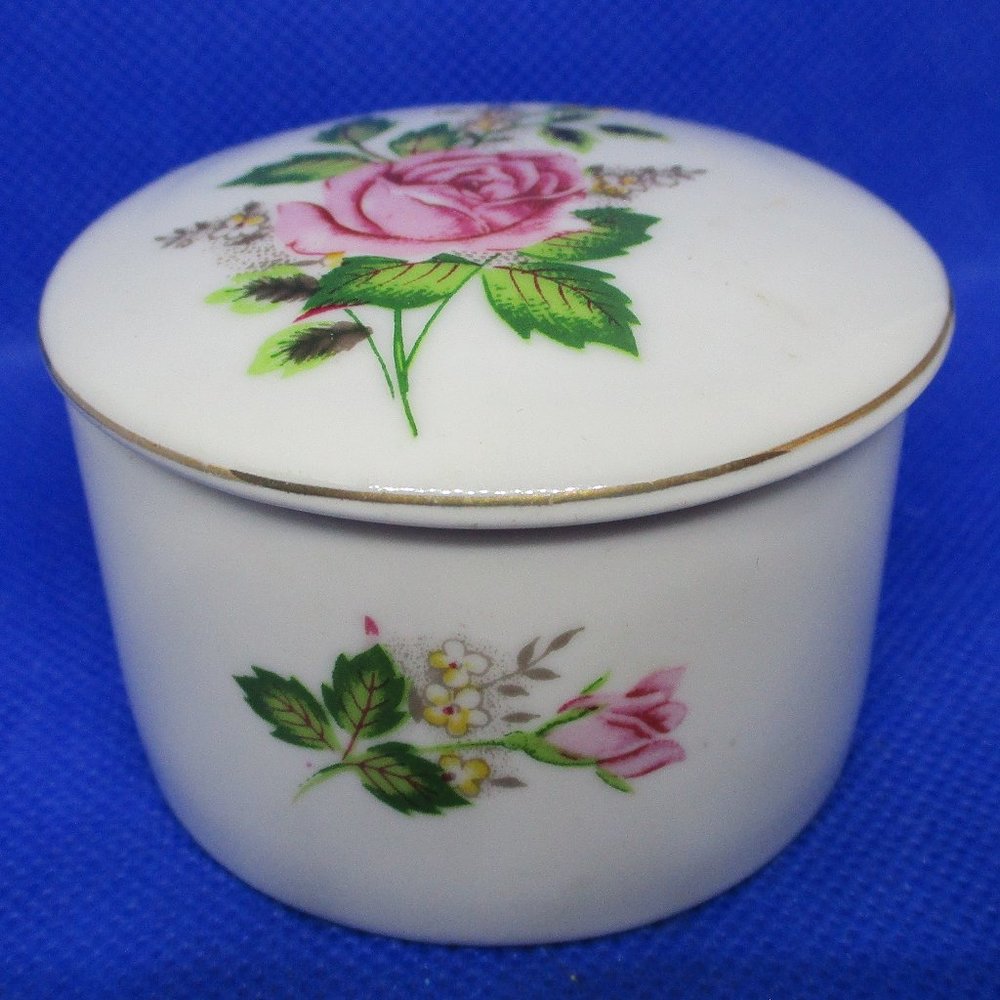 Porcelain LEART BRAZIL Trinket Box Leart Brazil Pillbox Leart Brazil Herb Stash